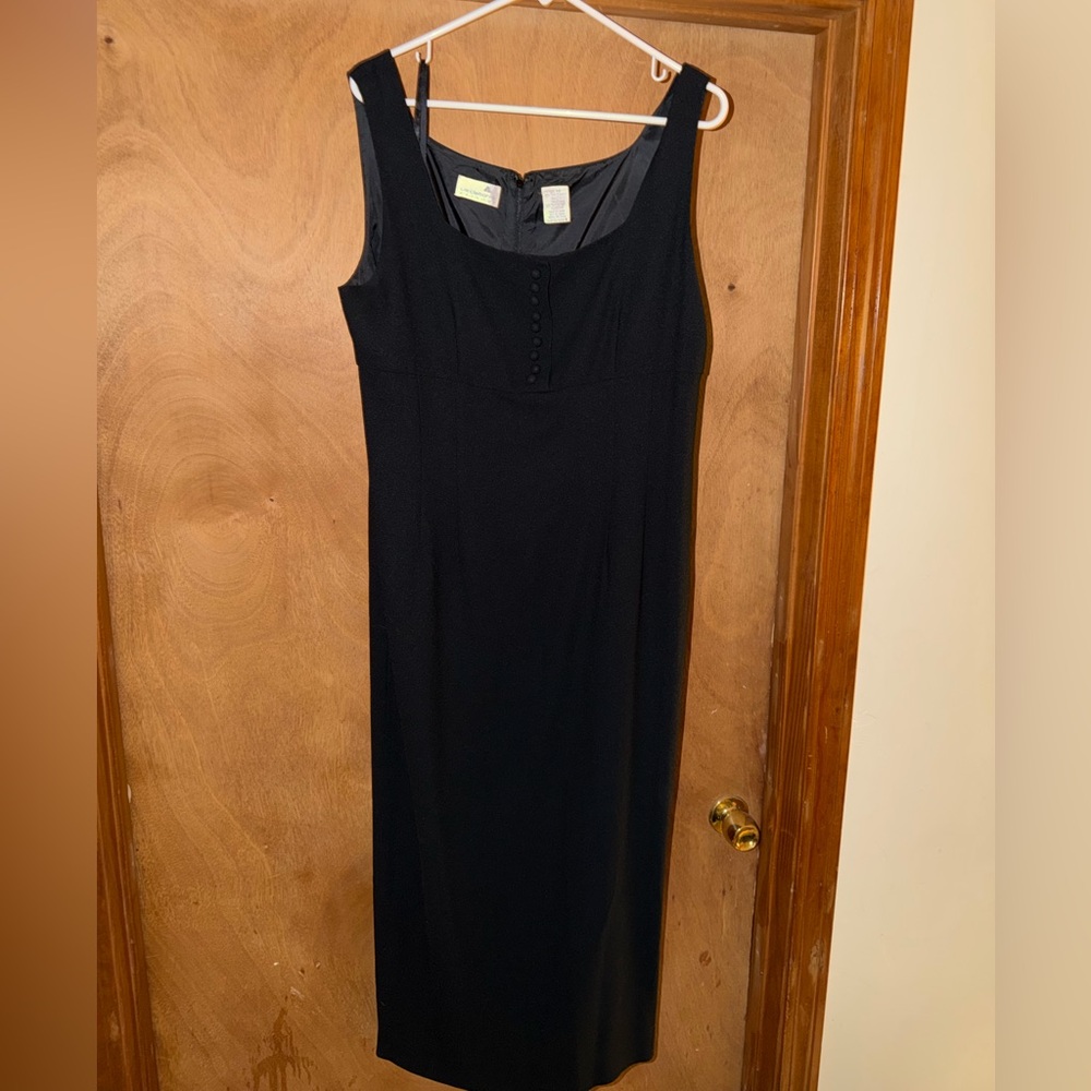 Vintage Liz Claiborne Black Maxi Dress 14